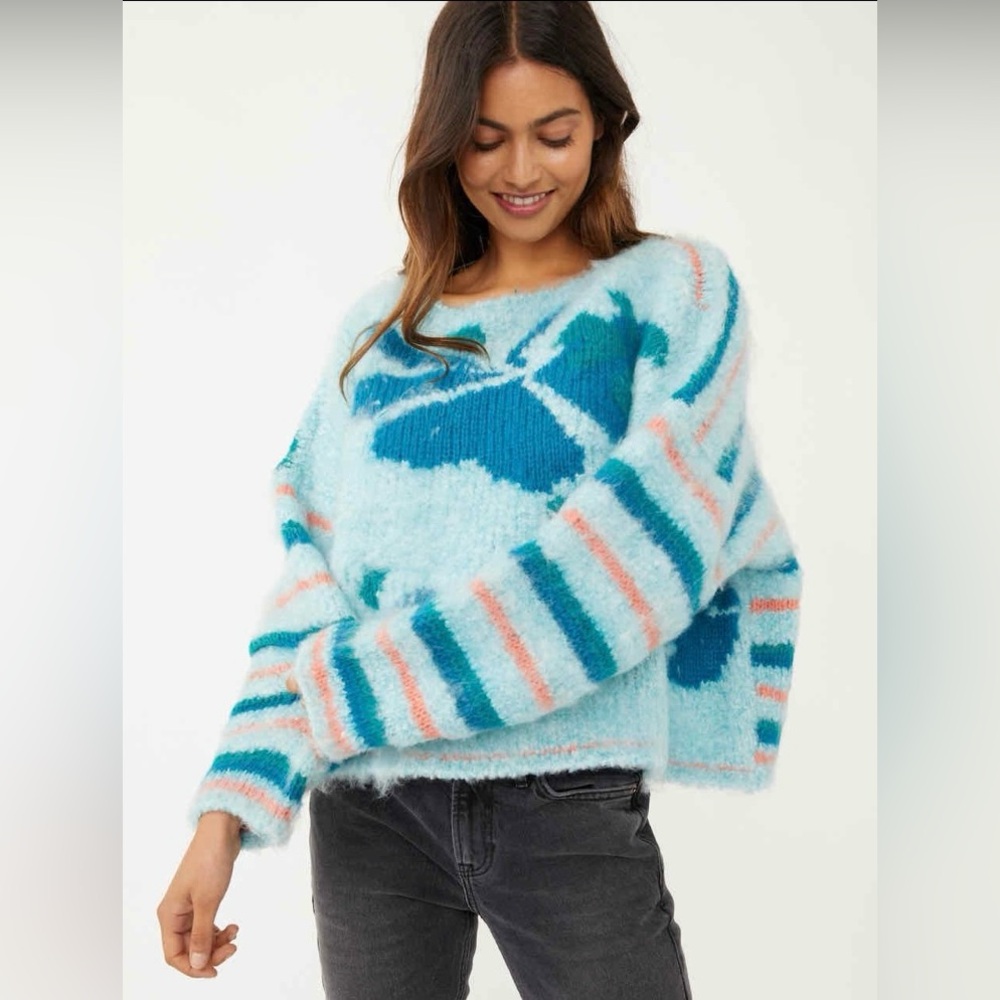 Free People Lily Pullover Sweater XS Anthropologie